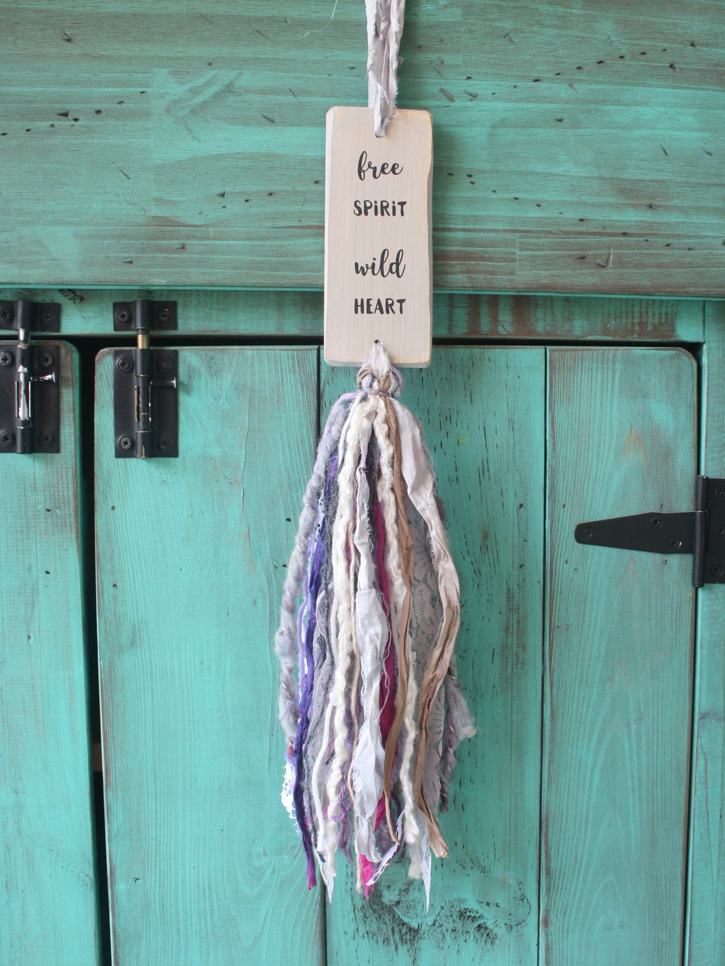 Tassel Wall Hanging - Grey Stain - Free spirit wild heart