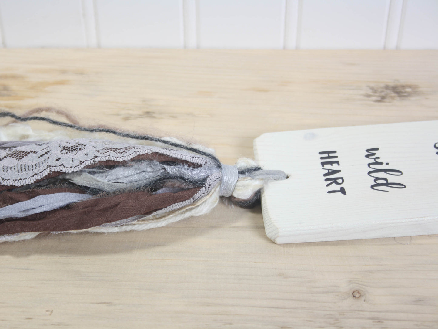 Tassel Wall Hanging - Whitewash Stain - Free spirit wild heart