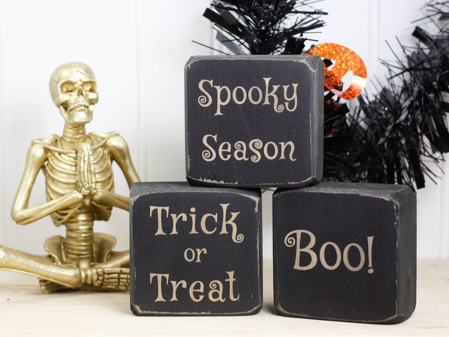 Small Halloween Signs - Spooky Season, Boo, Trick or Treat